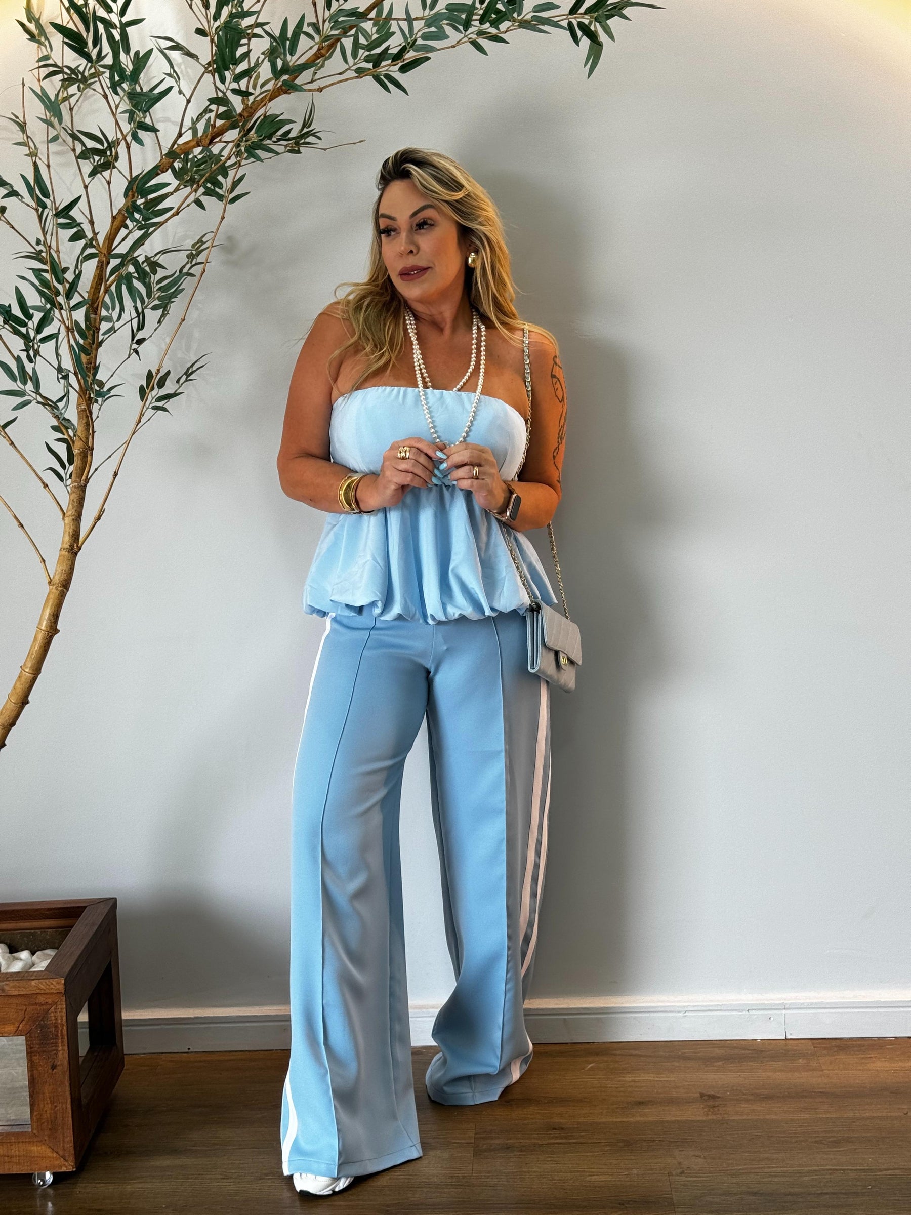 Calça Feminina pantalona Urban Street - Kelly