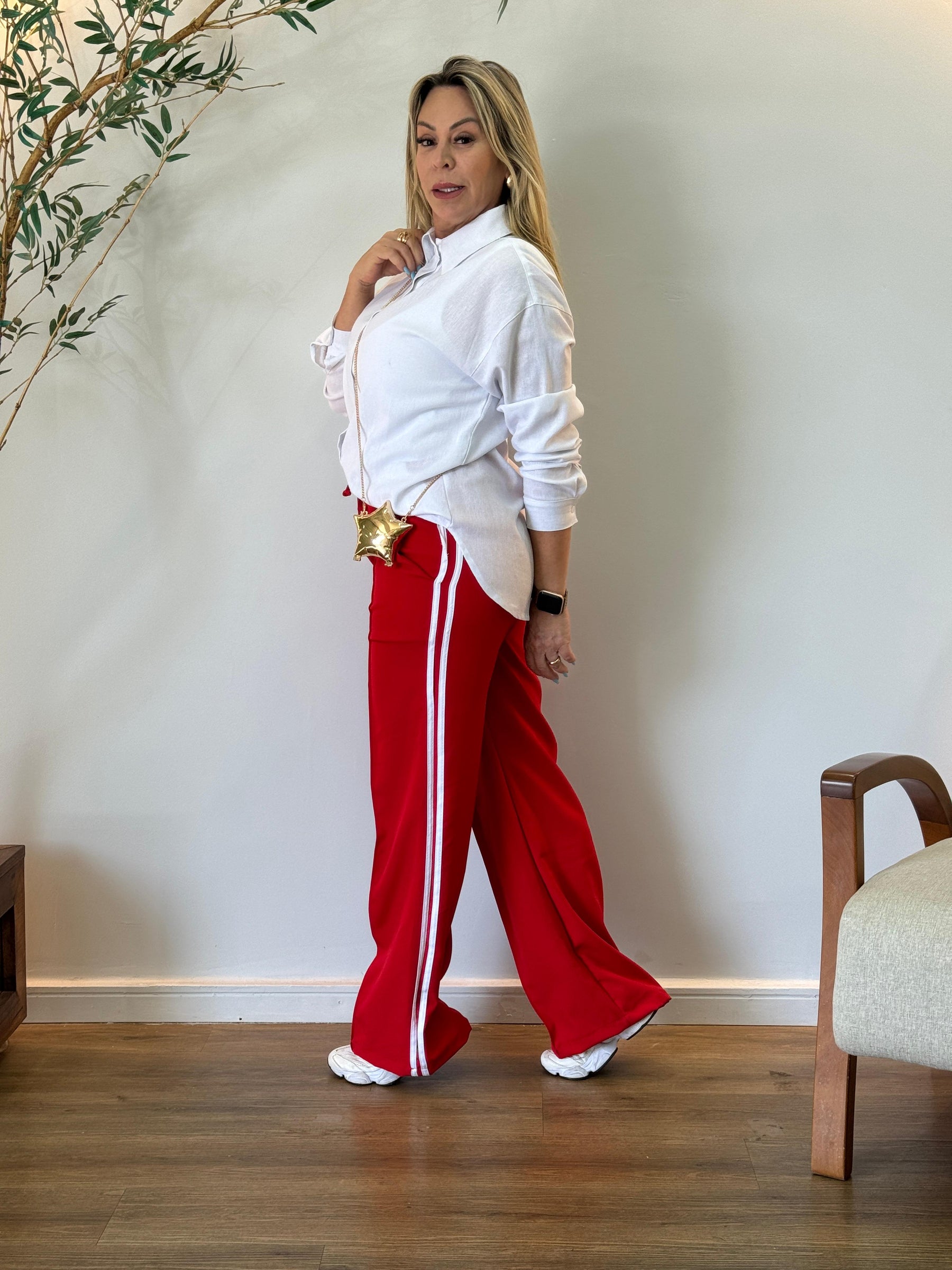 Calça Feminina pantalona Urban Street - Kelly